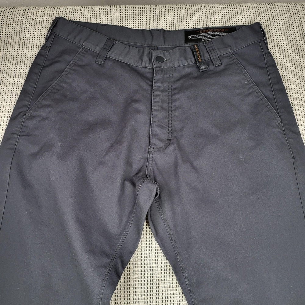 Dunderdon Pants Mens 36x32 Gray Chino‎ Workwear Straight Leg P4 Indestructible